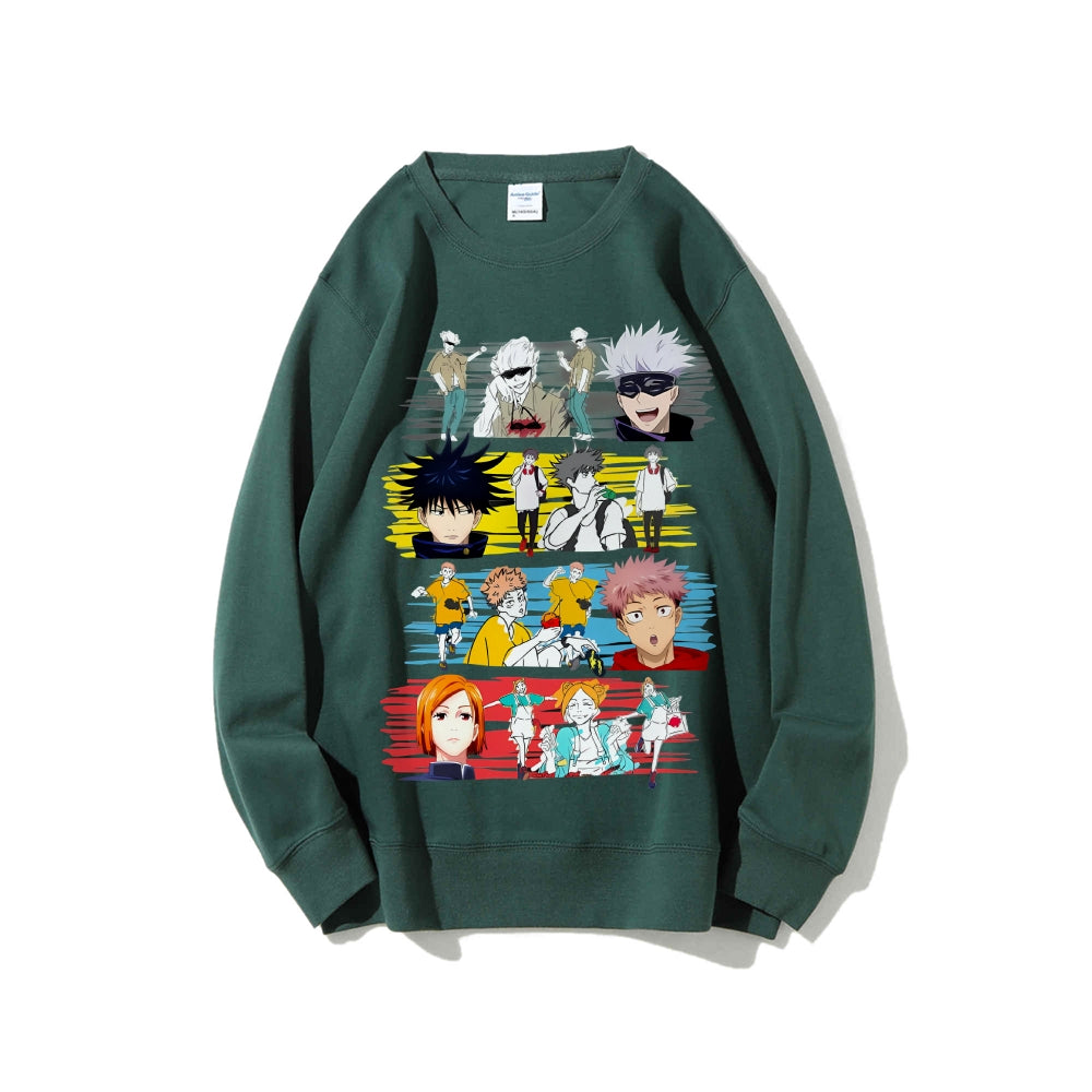 Casual Crewneck Sweatshirt Jujutsu Kaisen