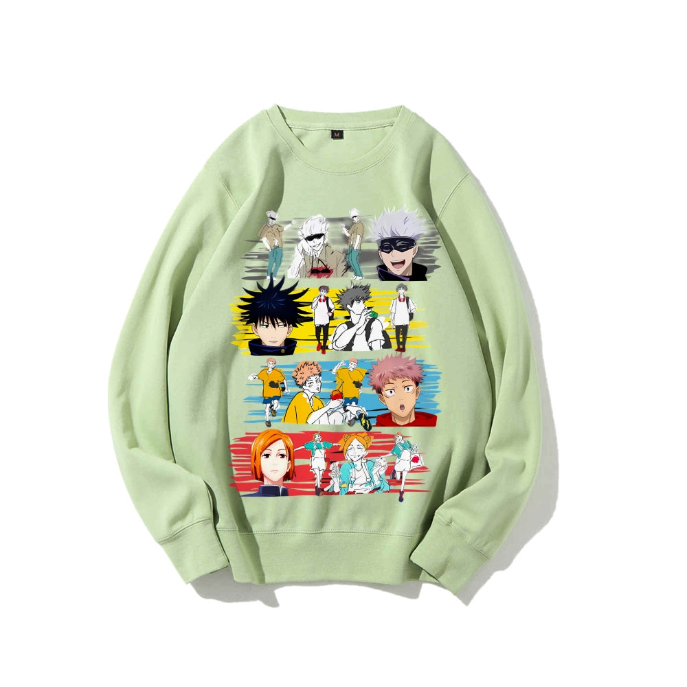 Casual Crewneck Sweatshirt Jujutsu Kaisen