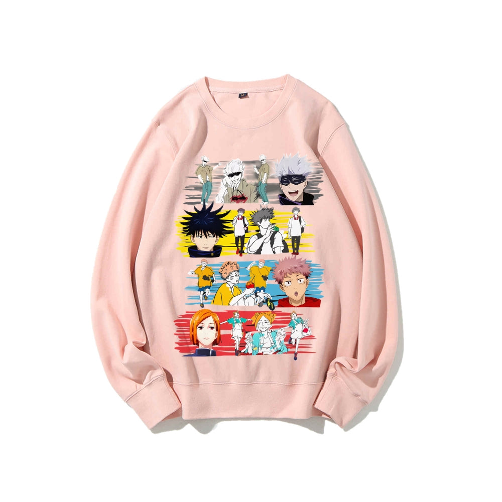 Casual Crewneck Sweatshirt Jujutsu Kaisen