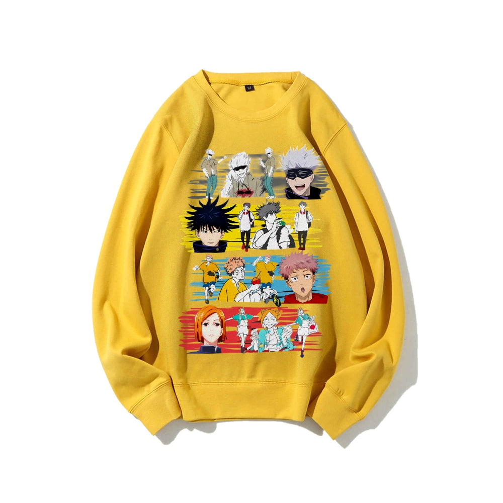 Casual Crewneck Sweatshirt Jujutsu Kaisen