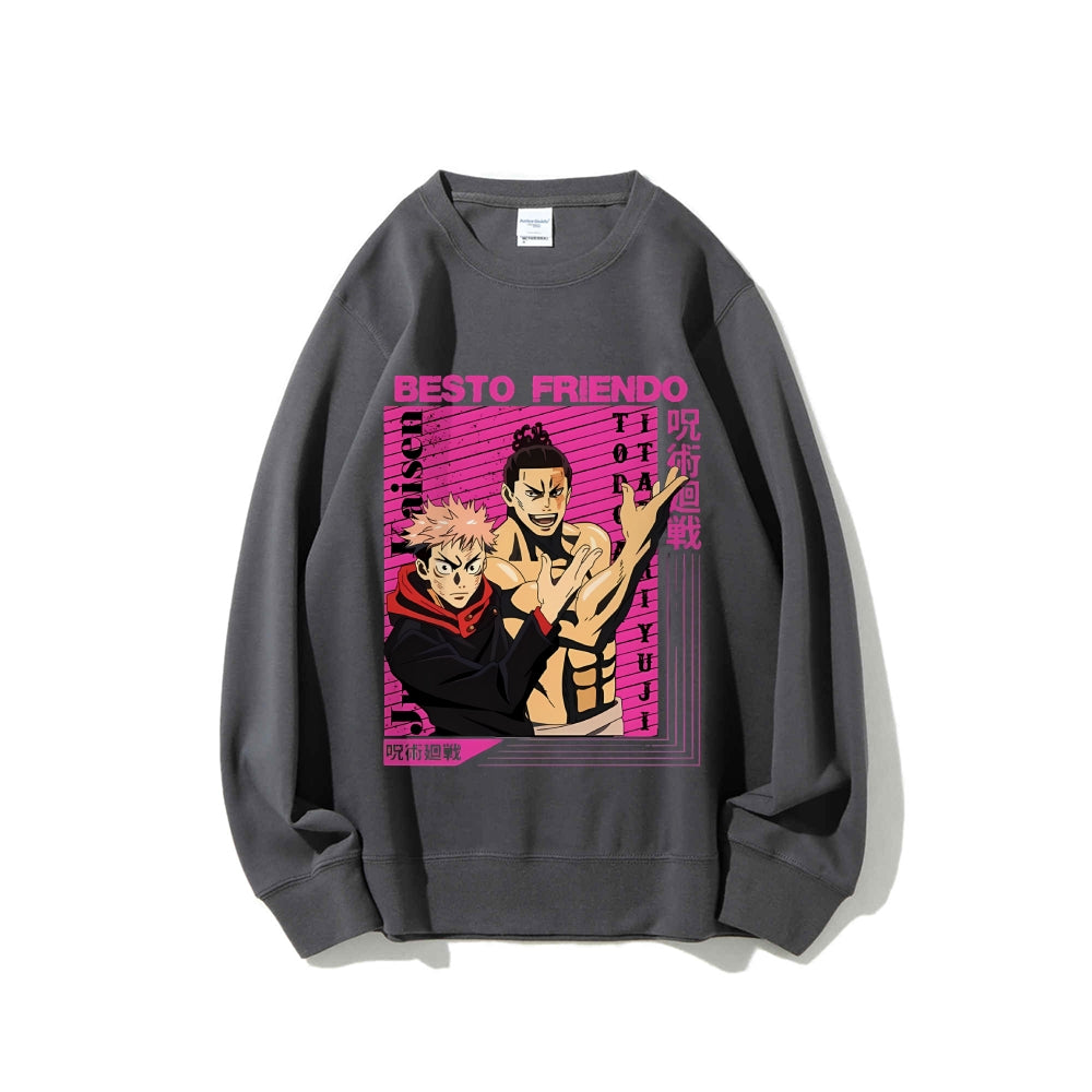Casual Crewneck Sweatshirt Jujutsu Kaisen