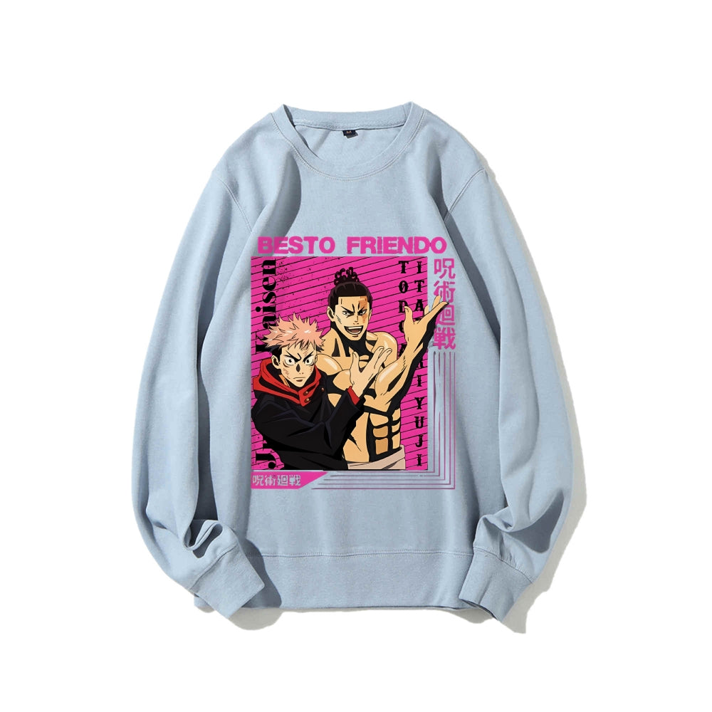 Casual Crewneck Sweatshirt Jujutsu Kaisen