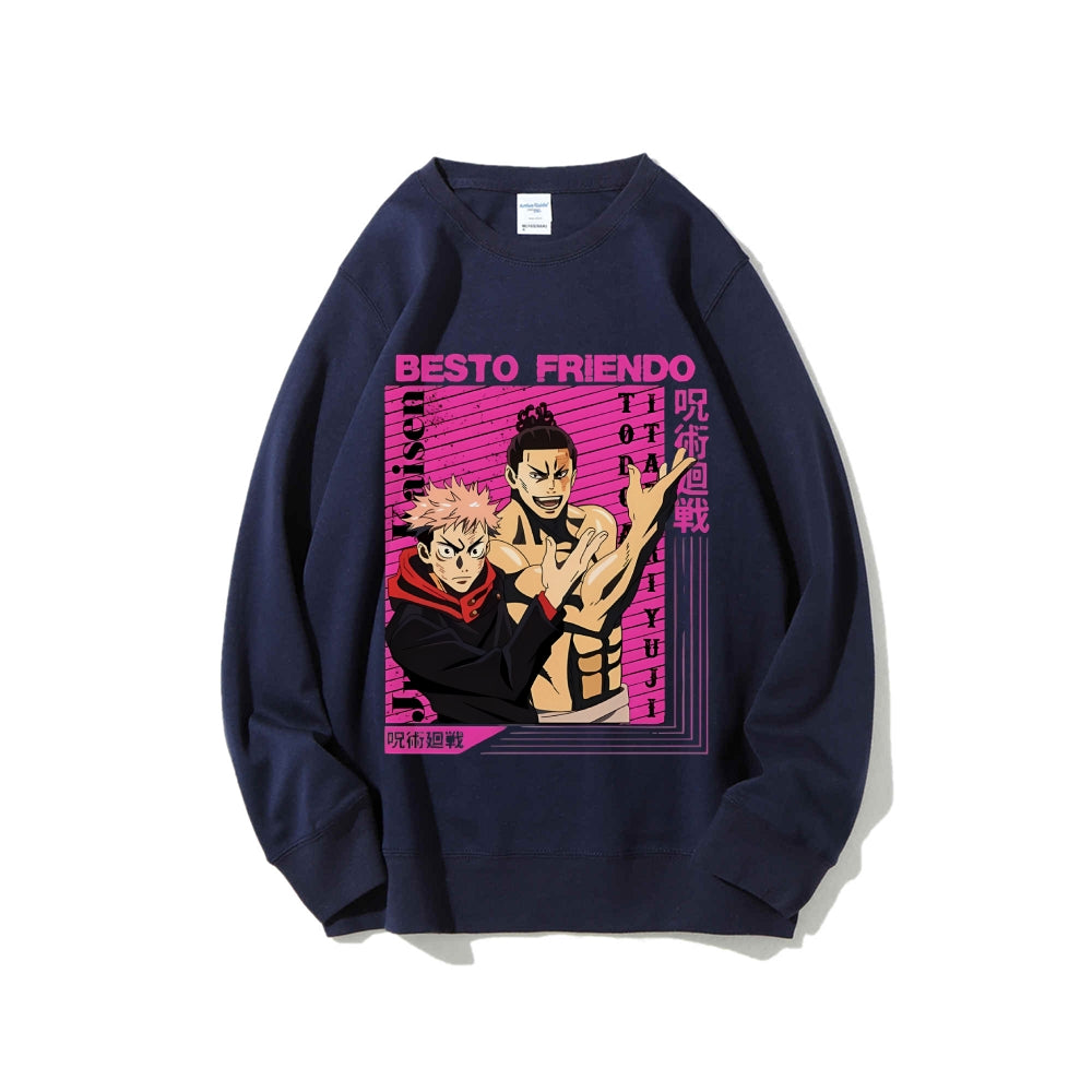 Casual Crewneck Sweatshirt Jujutsu Kaisen