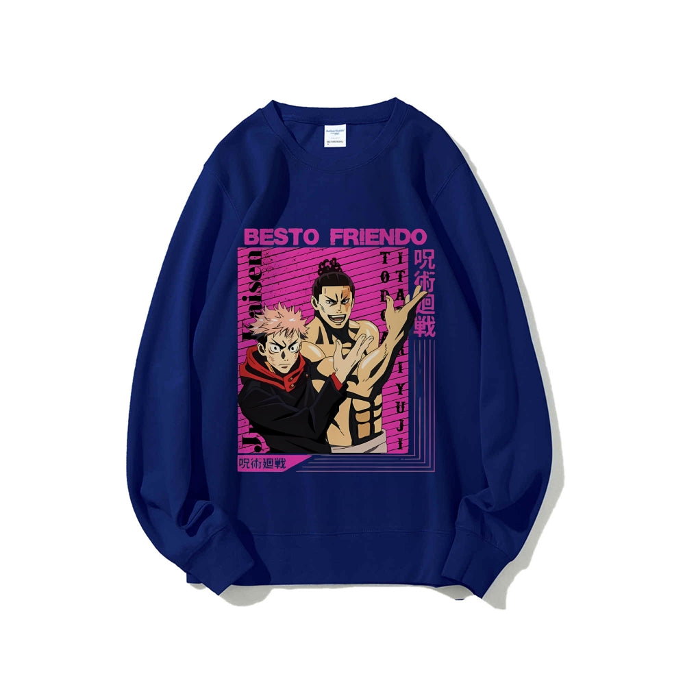 Casual Crewneck Sweatshirt Jujutsu Kaisen