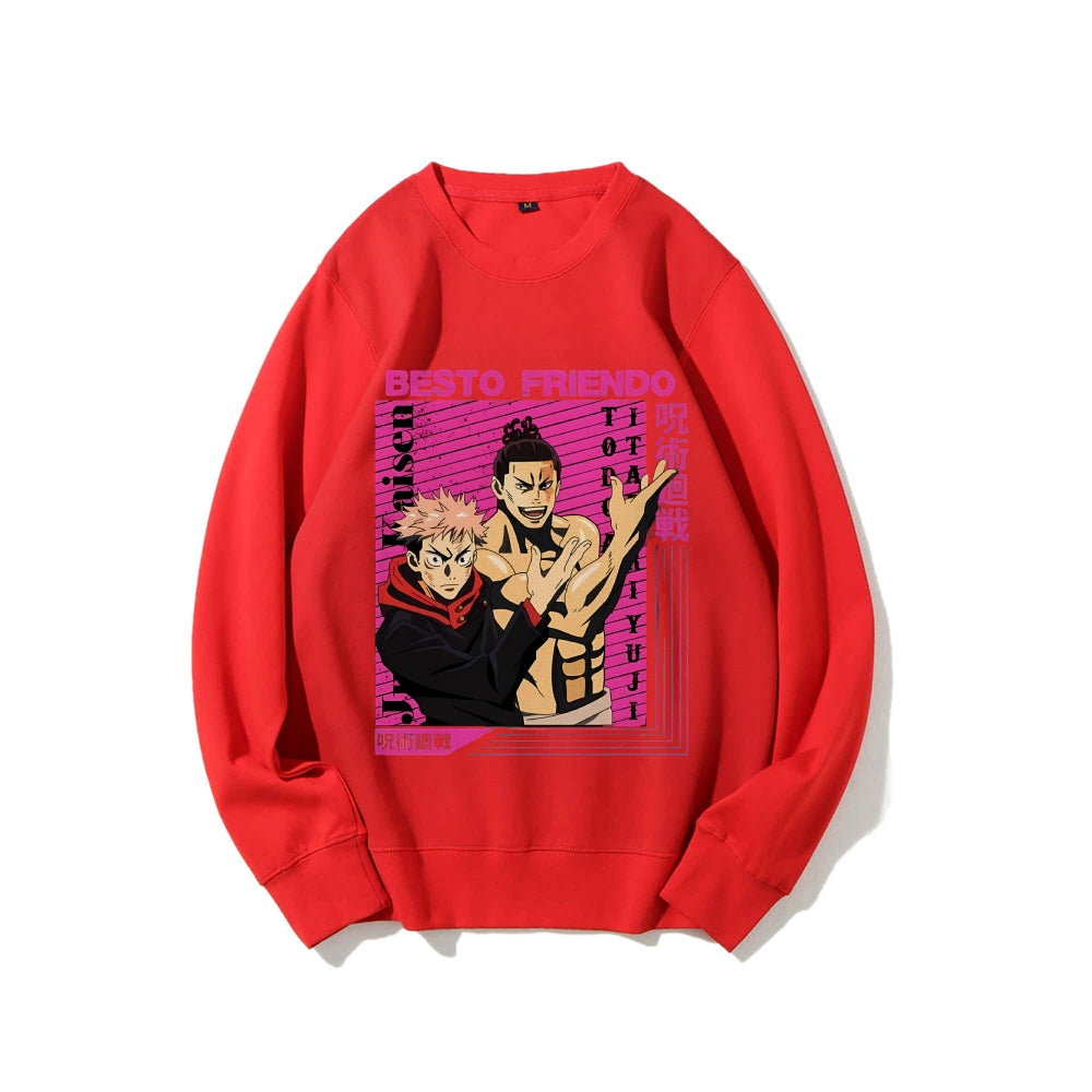 Casual Crewneck Sweatshirt Jujutsu Kaisen