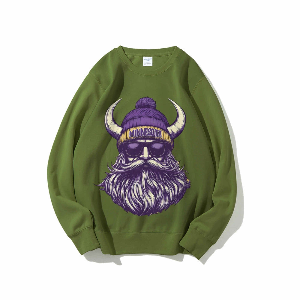 Casual Crewneck Sweatshirt MINNESOTA