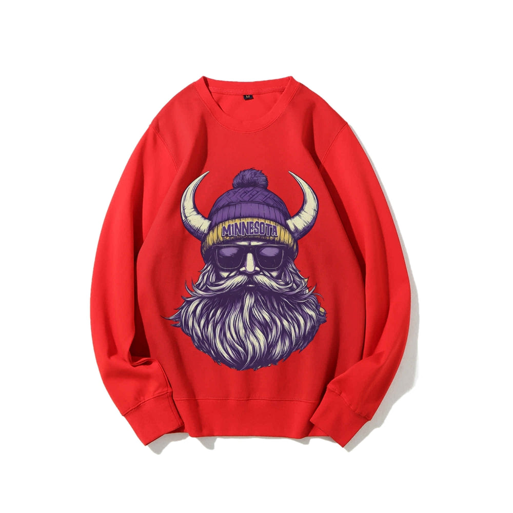 Casual Crewneck Sweatshirt MINNESOTA