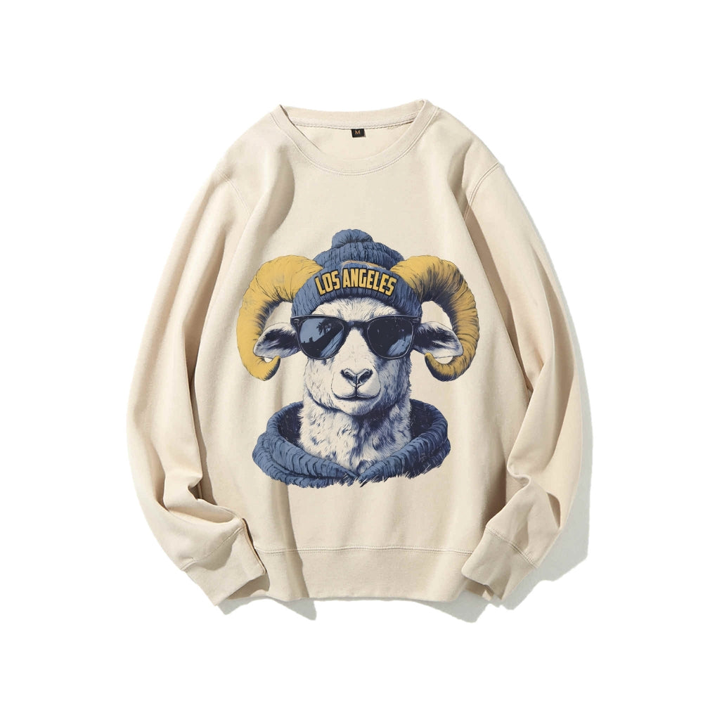 Casual Crewneck Sweatshirt LOS ANGELES