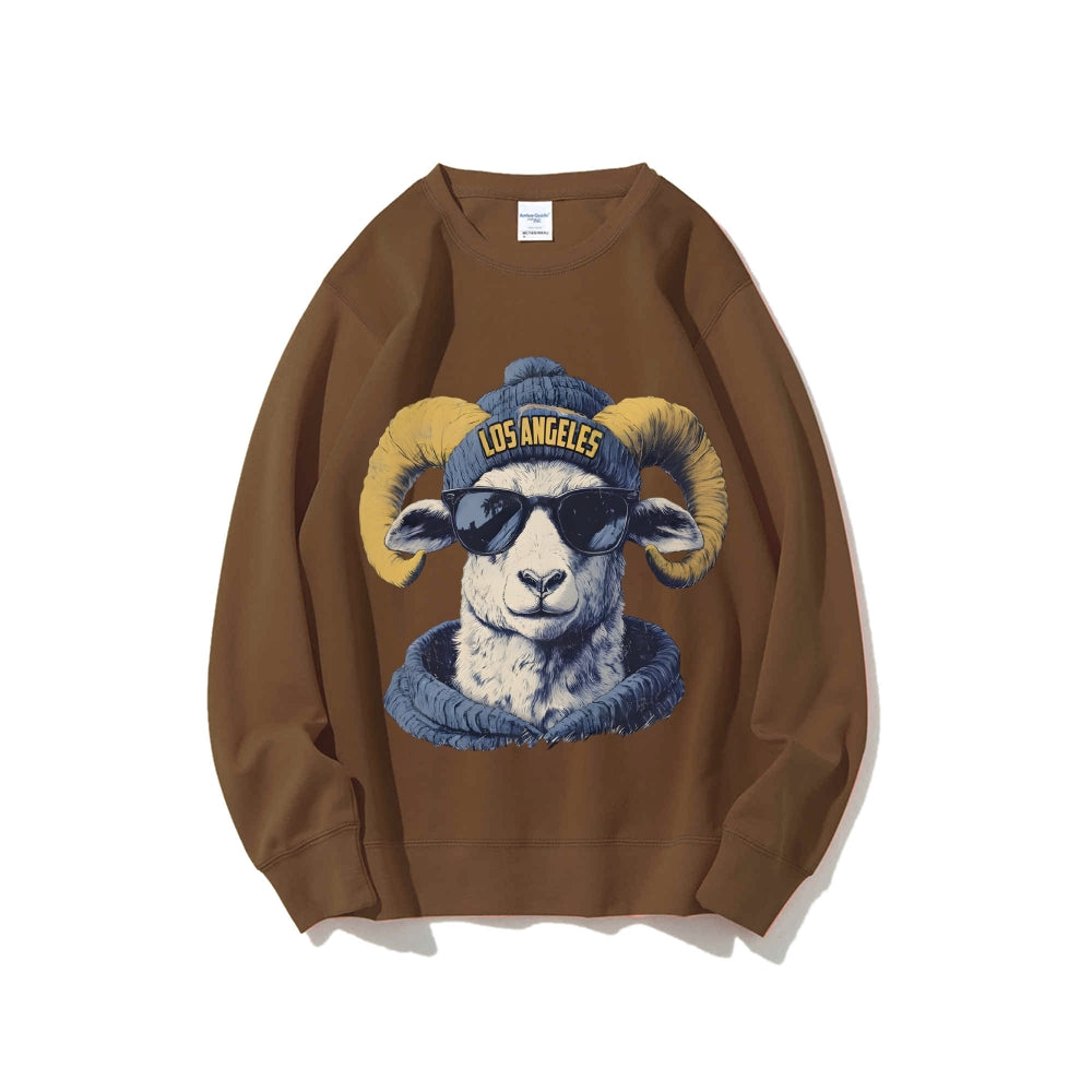 Casual Crewneck Sweatshirt LOS ANGELES