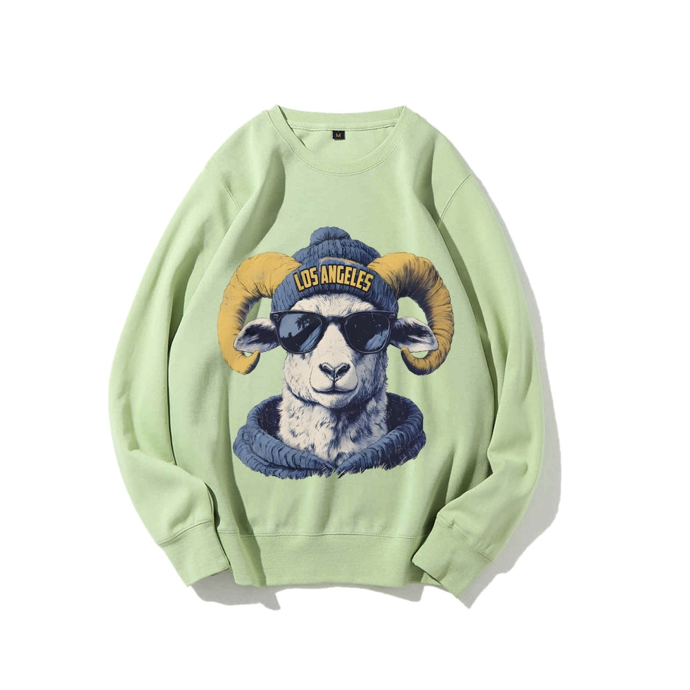 Casual Crewneck Sweatshirt LOS ANGELES