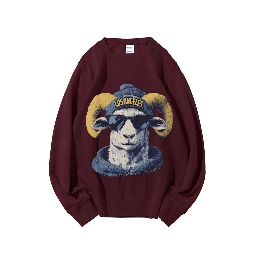 Casual Crewneck Sweatshirt LOS ANGELES