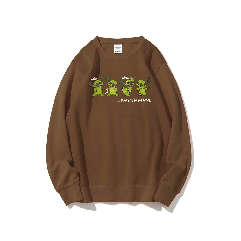 Casual Crewneck Sweatshirt Stitch