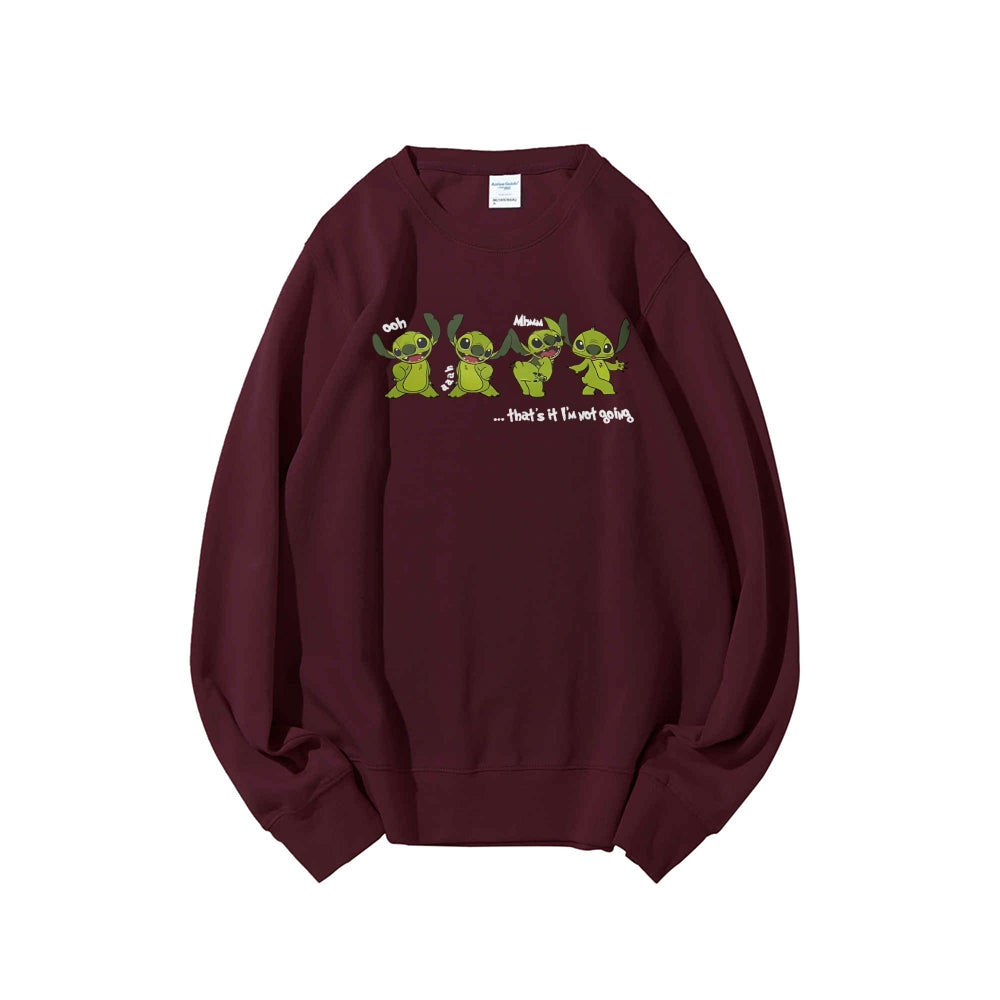 Casual Crewneck Sweatshirt Stitch
