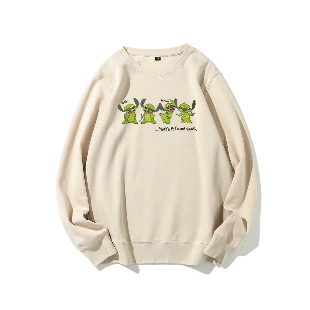 Casual Crewneck Sweatshirt Stitch