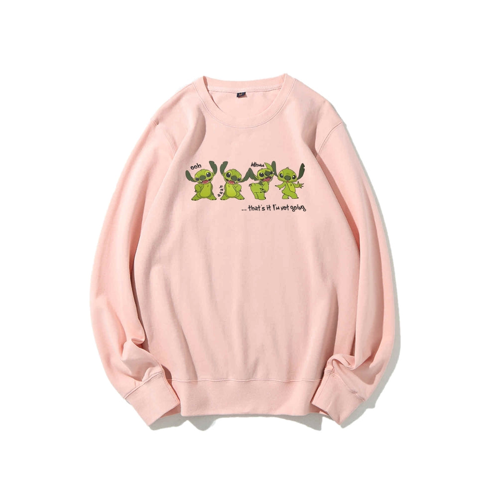 Casual Crewneck Sweatshirt Stitch