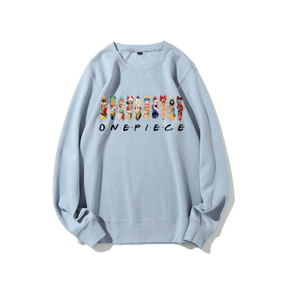 Casual Crewneck Sweatshirt One Piece