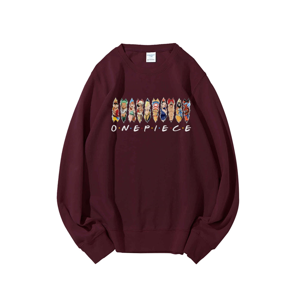 Casual Crewneck Sweatshirt One Piece