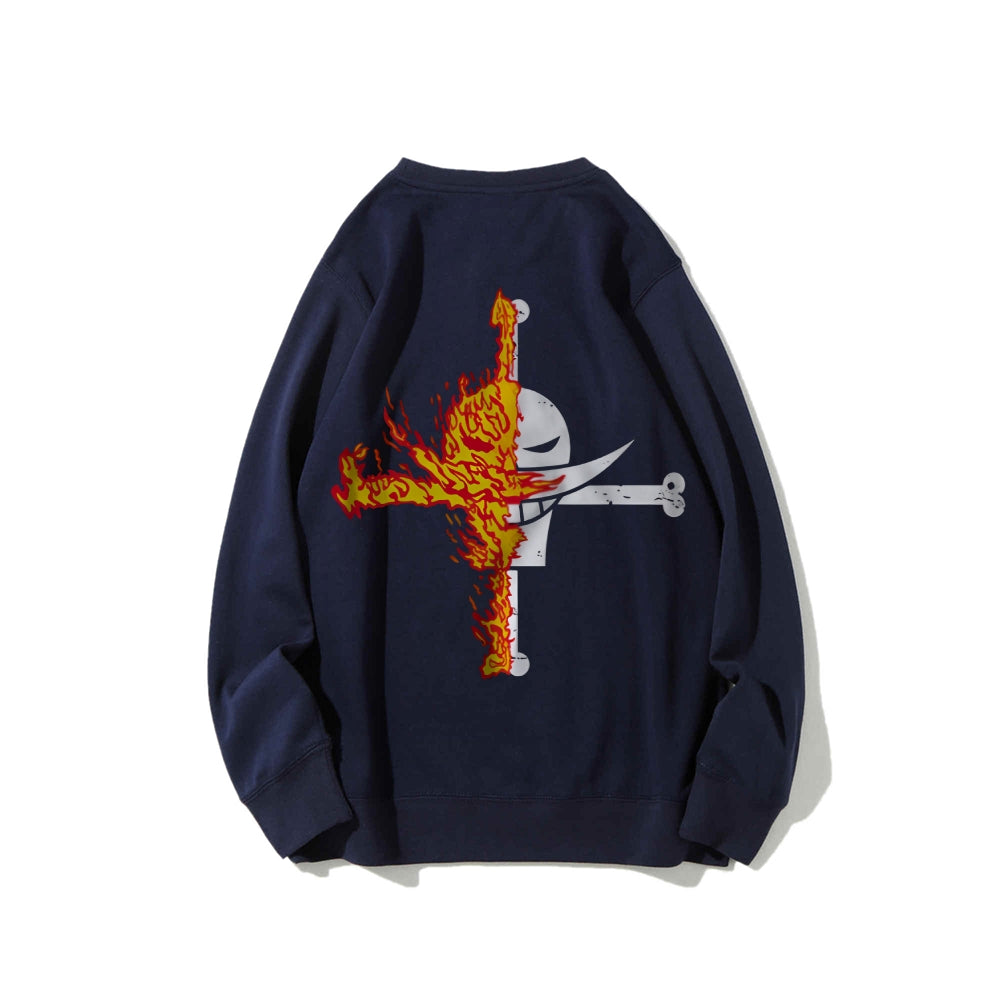 Casual Crewneck Sweatshirt One Piece