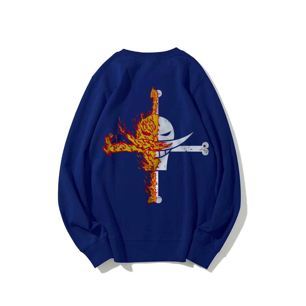 Casual Crewneck Sweatshirt One Piece