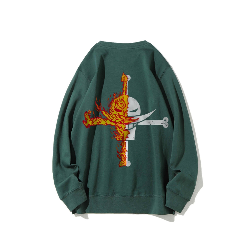 Casual Crewneck Sweatshirt One Piece