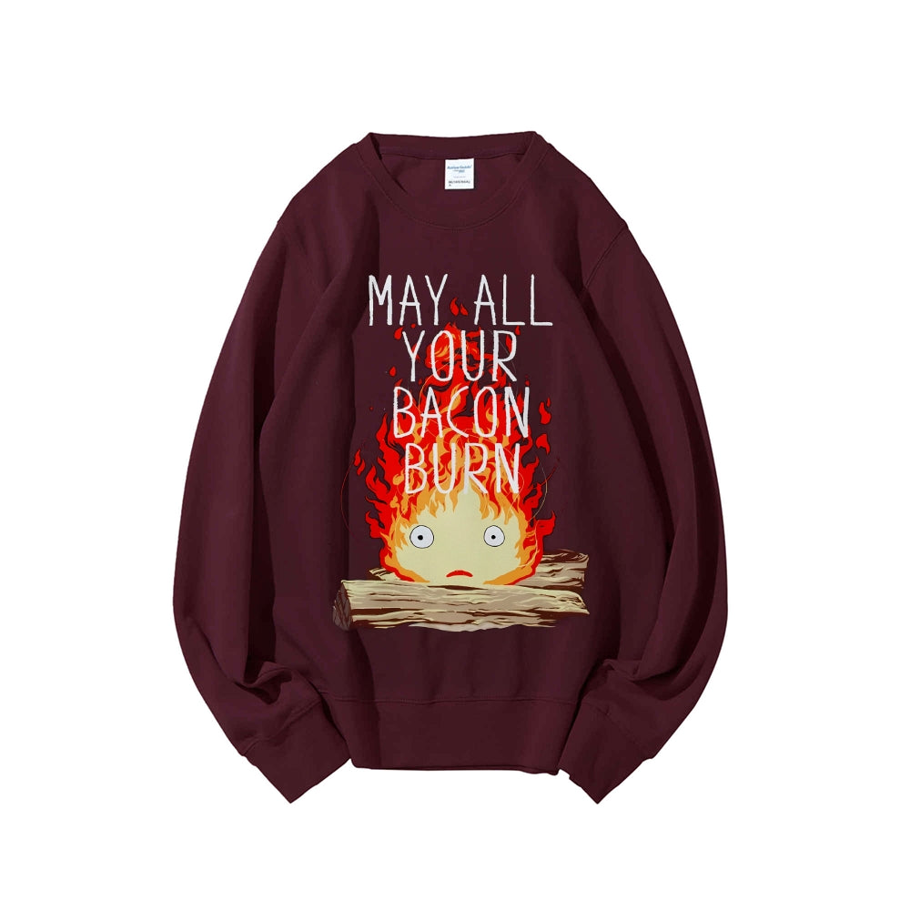 Casual Crewneck Sweatshirt Howl's Moving Castle