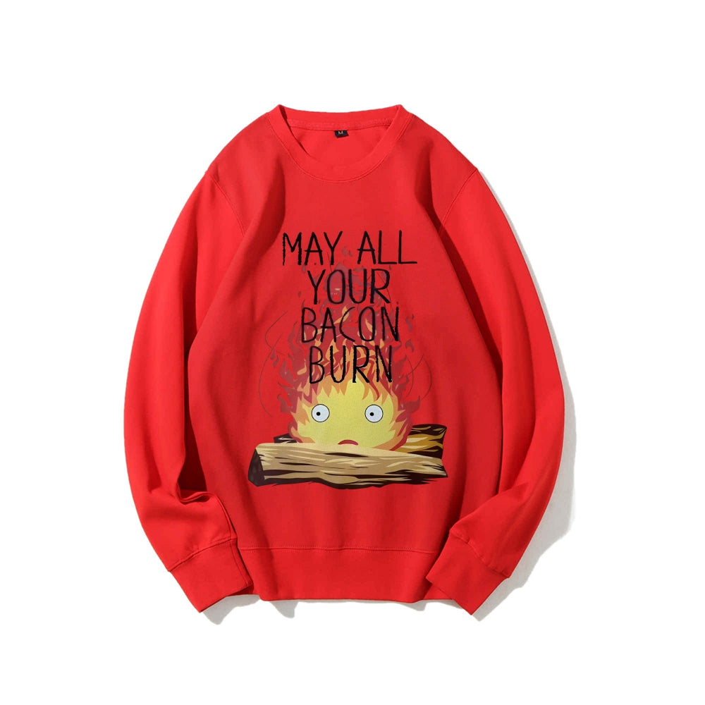 Casual Crewneck Sweatshirt Howl's Moving Castle