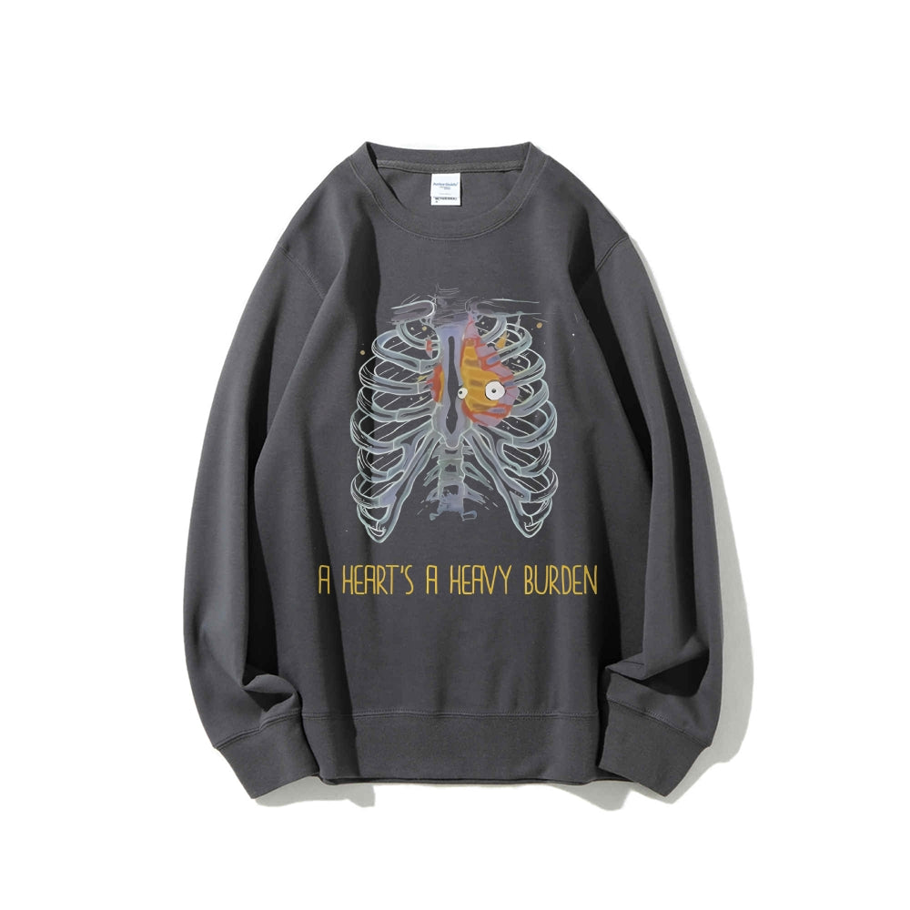 Casual Crewneck Sweatshirt Howl's Moving Castle