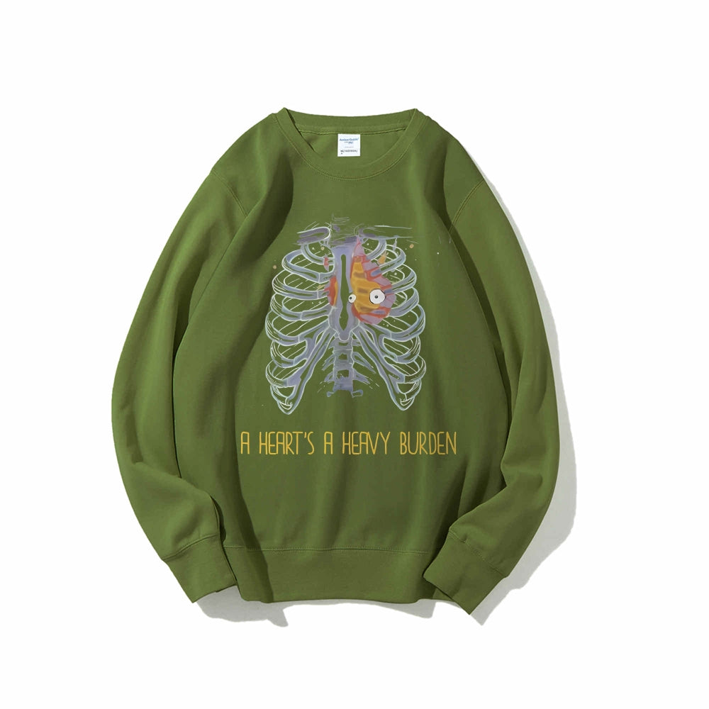 Casual Crewneck Sweatshirt Howl's Moving Castle