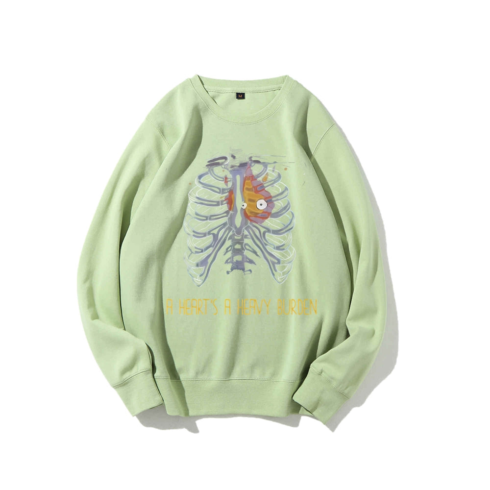 Casual Crewneck Sweatshirt Howl's Moving Castle