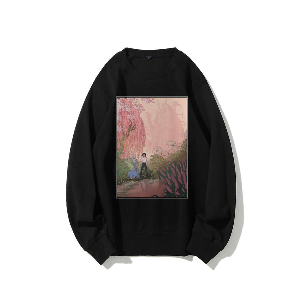 Casual Crewneck Sweatshirt Howl's Moving Castle