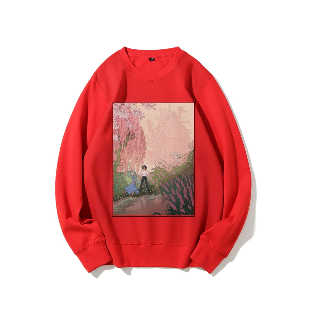 Casual Crewneck Sweatshirt Howl's Moving Castle