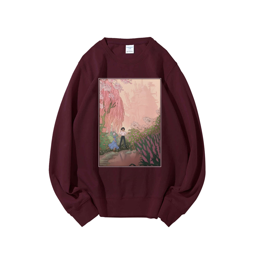 Casual Crewneck Sweatshirt Howl's Moving Castle