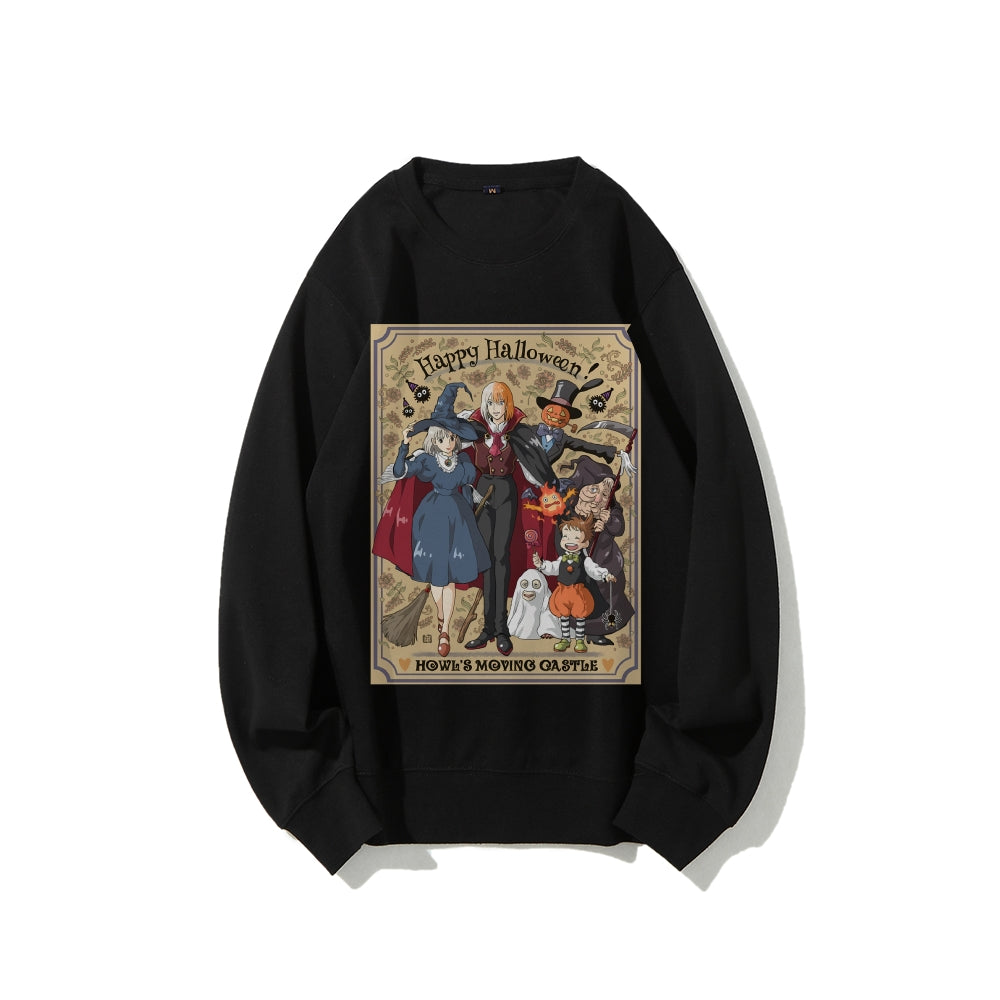 Casual Crewneck Sweatshirt Howl's Moving Castle