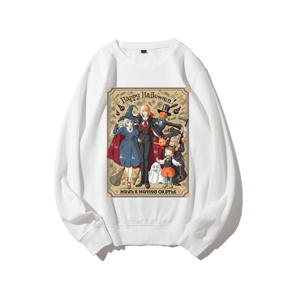 Casual Crewneck Sweatshirt Howl's Moving Castle
