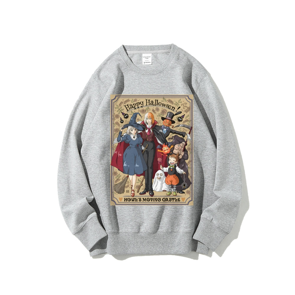 Casual Crewneck Sweatshirt Howl's Moving Castle