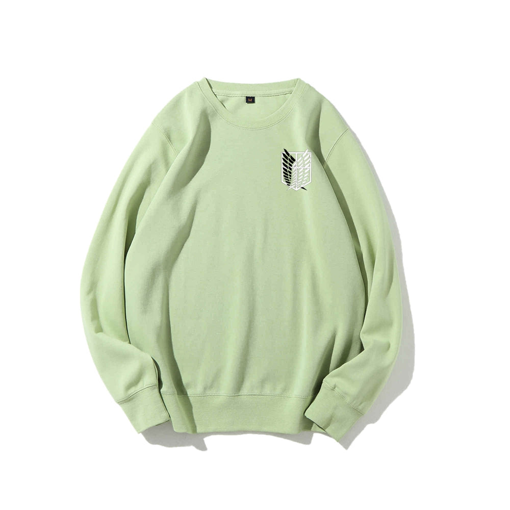 Attack on Titan Cotton Unisex Round Neck Anime Sweatshirt