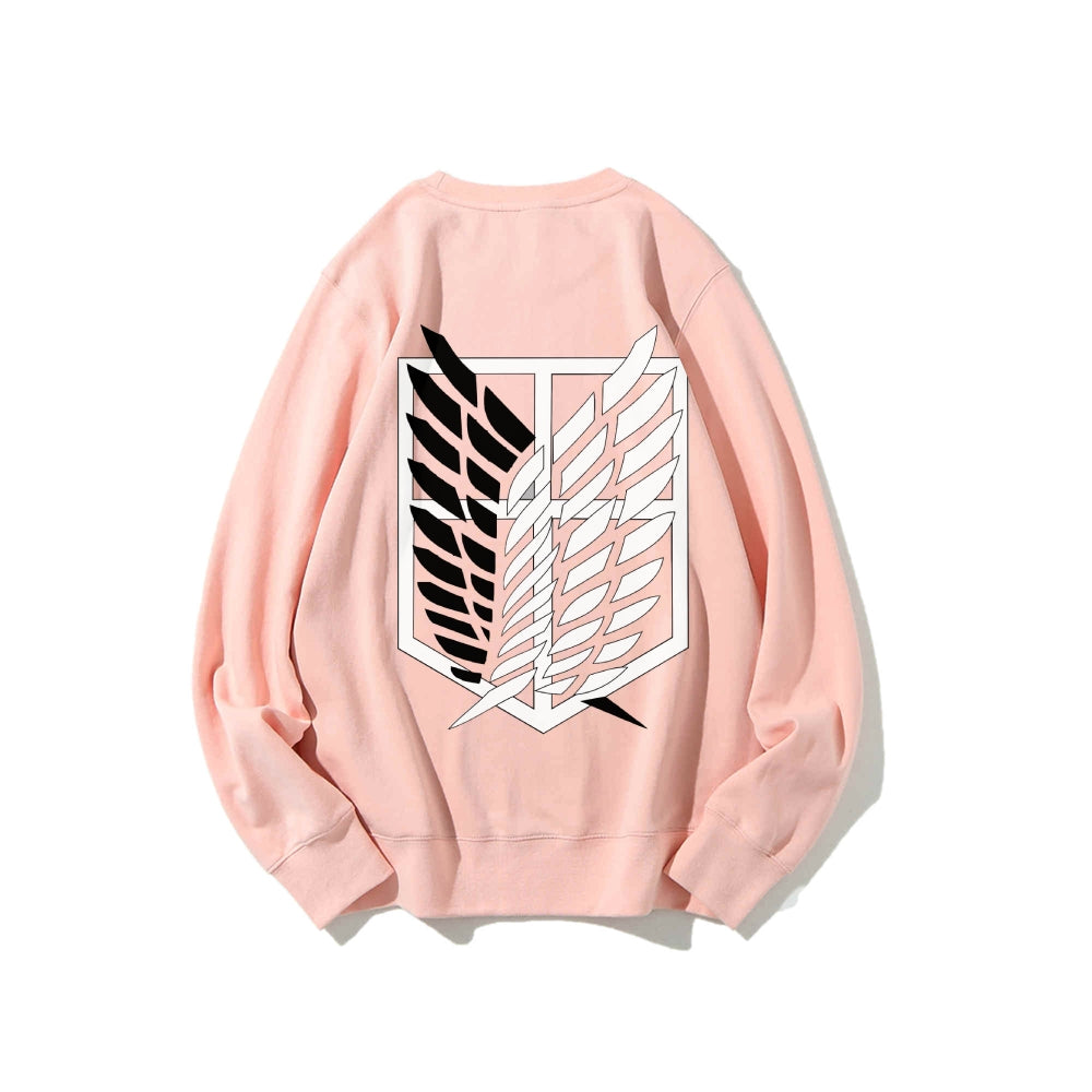 Attack on Titan Cotton Unisex Round Neck Anime Sweatshirt