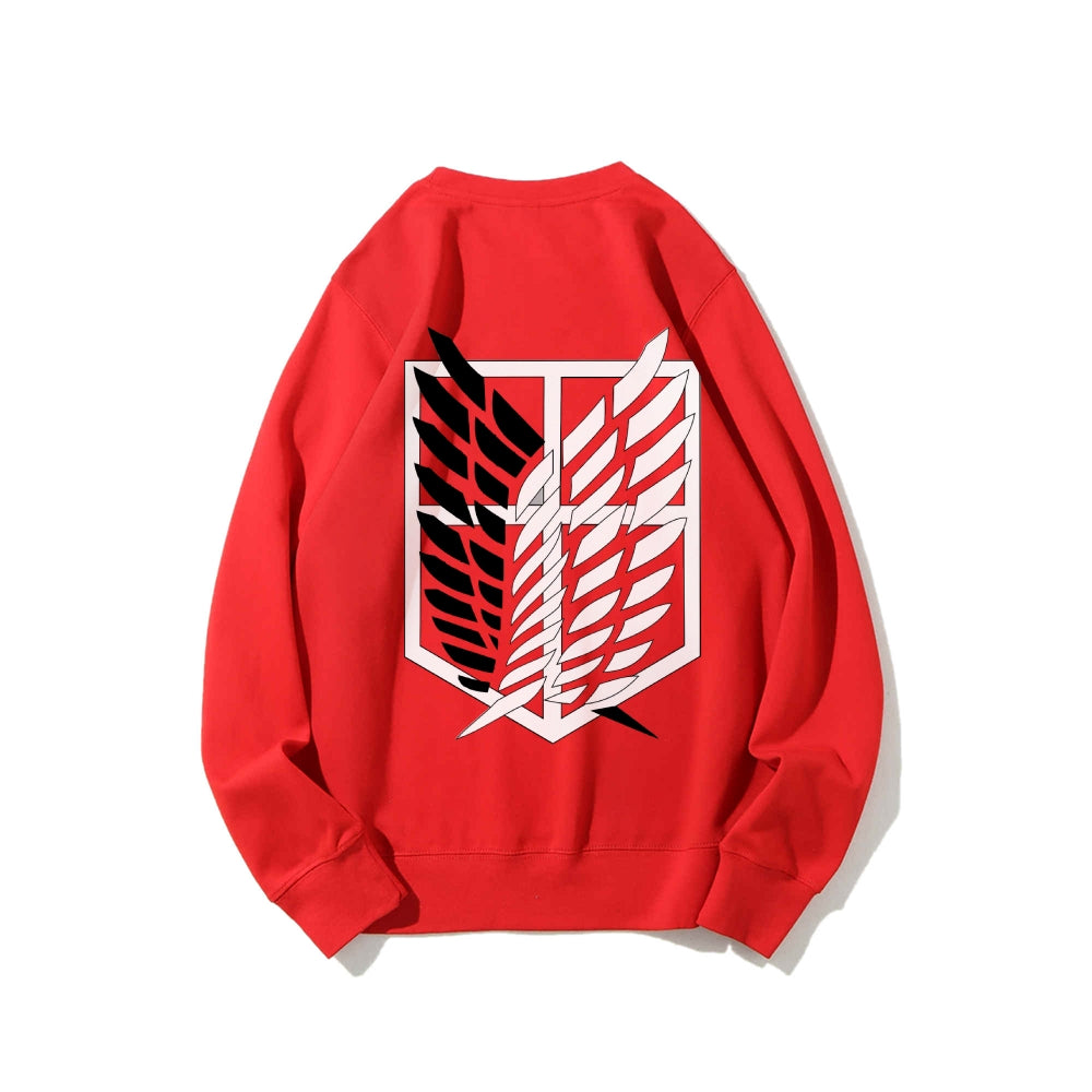Attack on Titan Cotton Unisex Round Neck Anime Sweatshirt