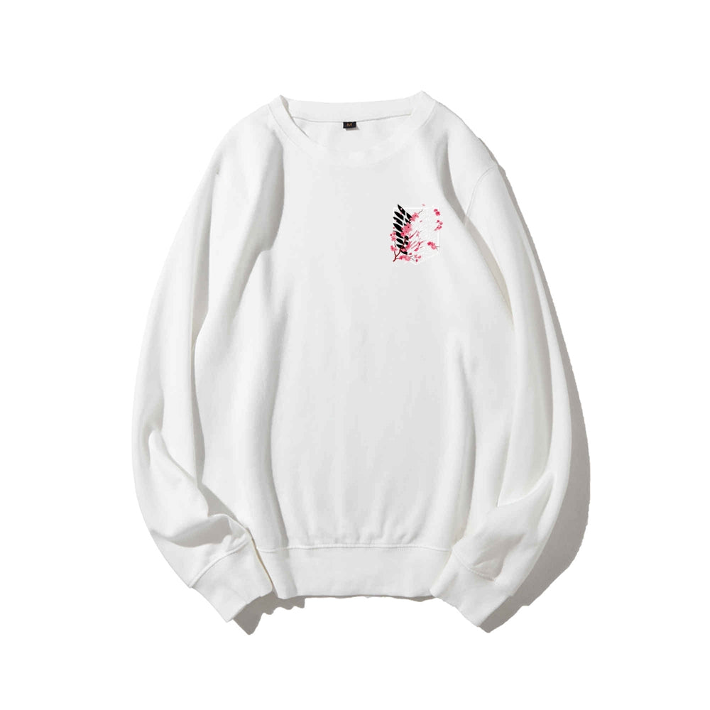 Attack on Titan Cotton Unisex Round Neck Anime Sweatshirt