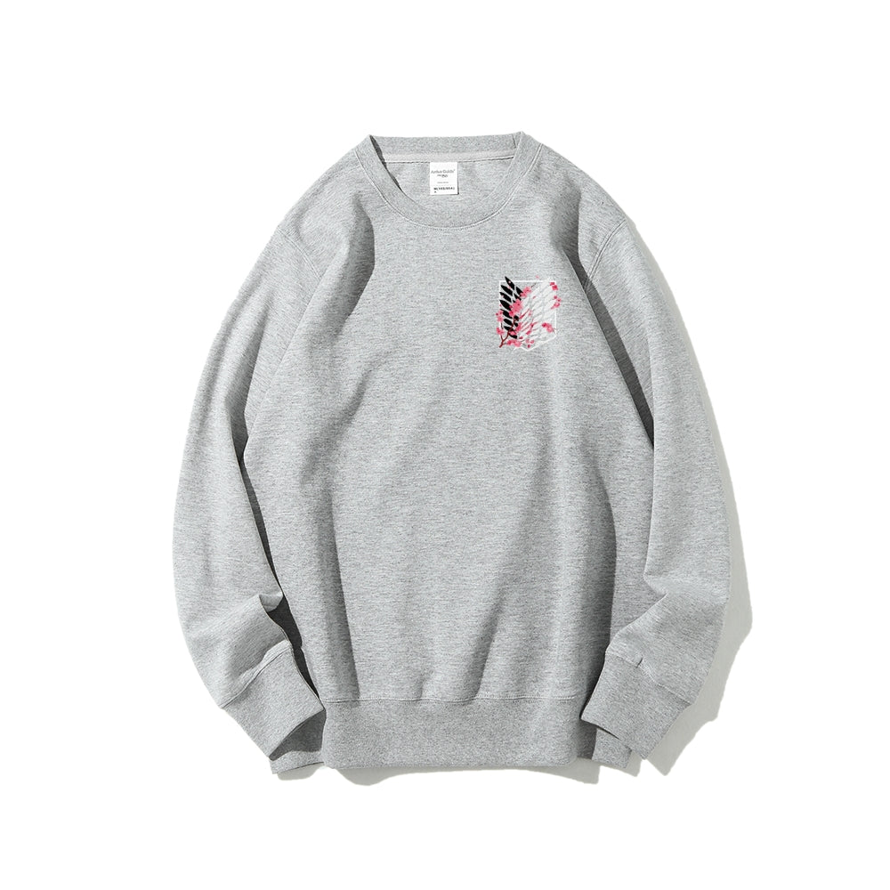 Attack on Titan Cotton Unisex Round Neck Anime Sweatshirt