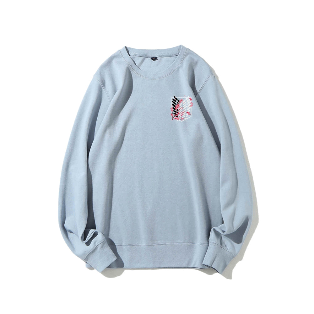 Attack on Titan Cotton Unisex Round Neck Anime Sweatshirt