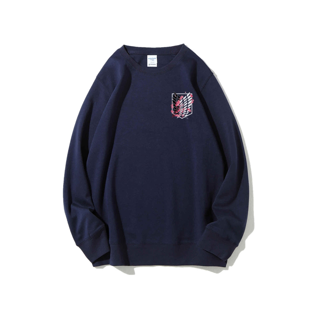 Attack on Titan Cotton Unisex Round Neck Anime Sweatshirt