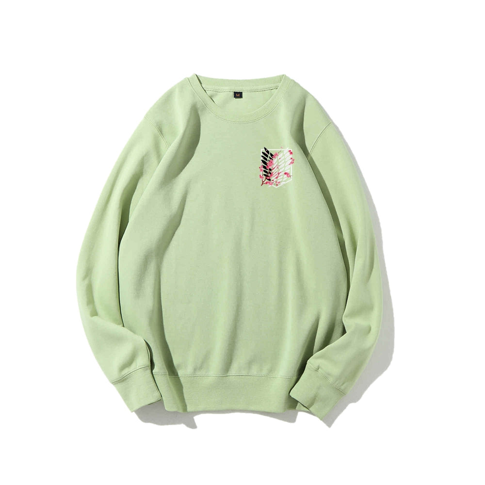 Attack on Titan Cotton Unisex Round Neck Anime Sweatshirt