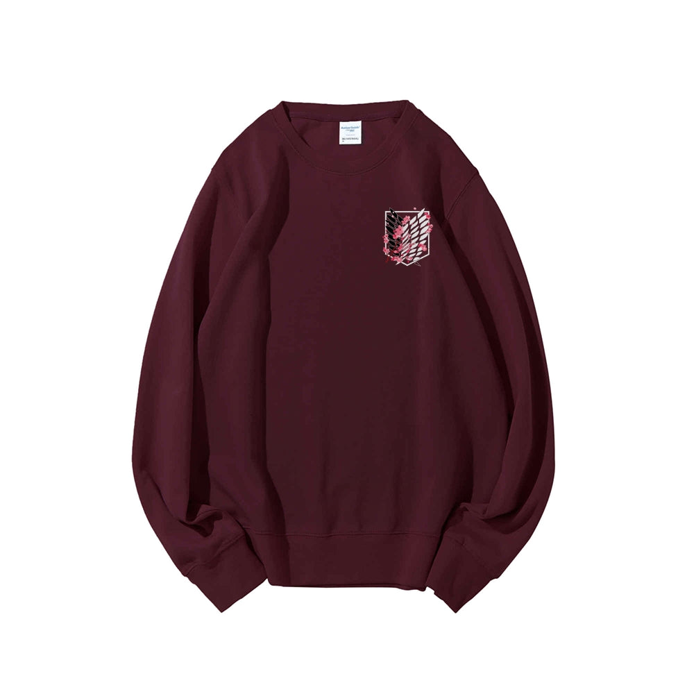 Attack on Titan Cotton Unisex Round Neck Anime Sweatshirt