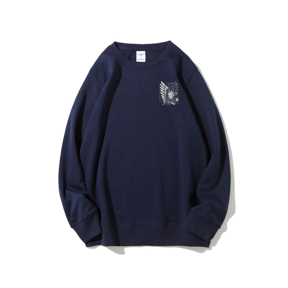 Attack on Titan Cotton Unisex Round Neck Anime Sweatshirt