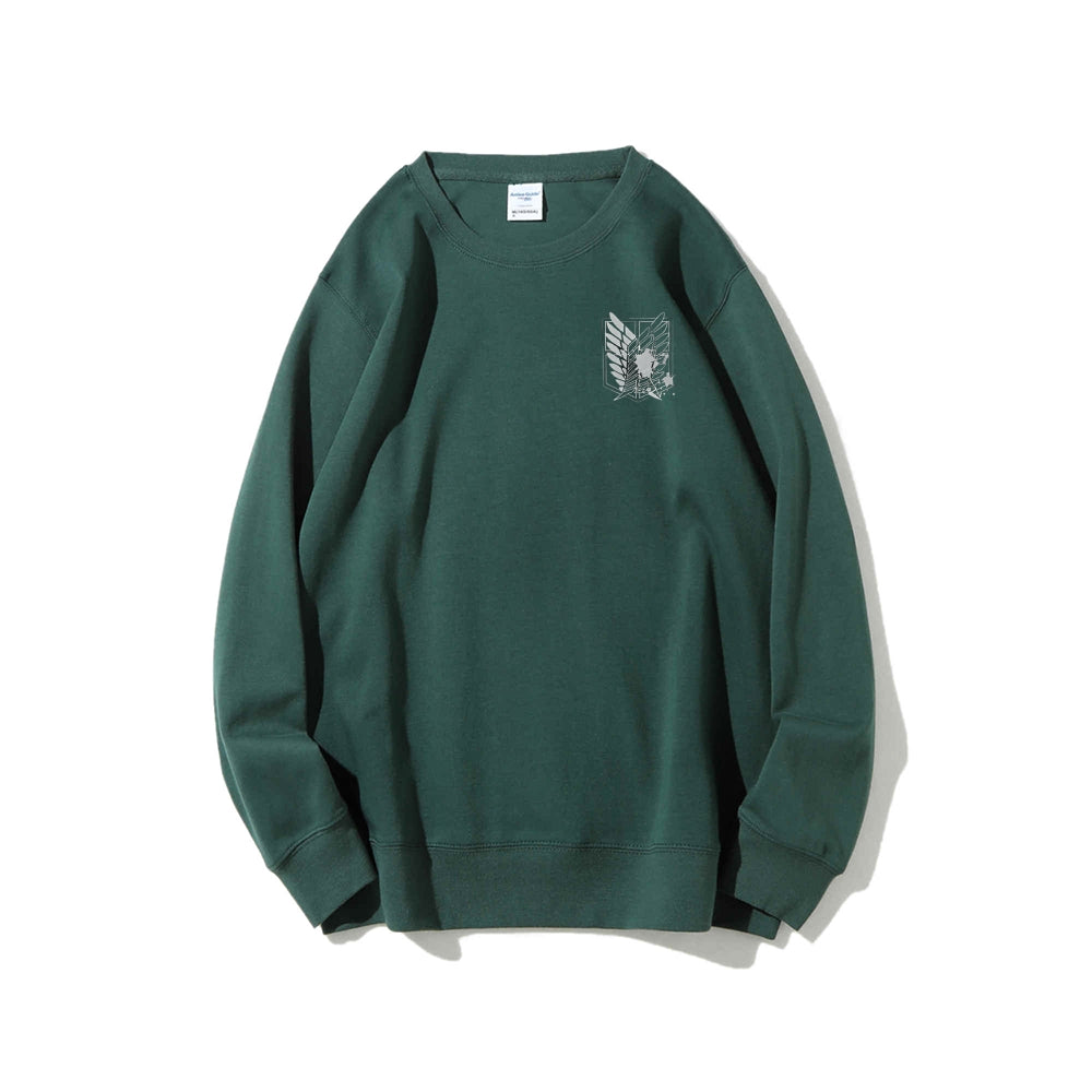 Attack on Titan Cotton Unisex Round Neck Anime Sweatshirt