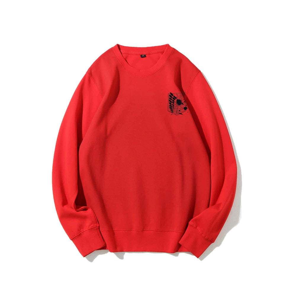 Attack on Titan Cotton Unisex Round Neck Anime Sweatshirt