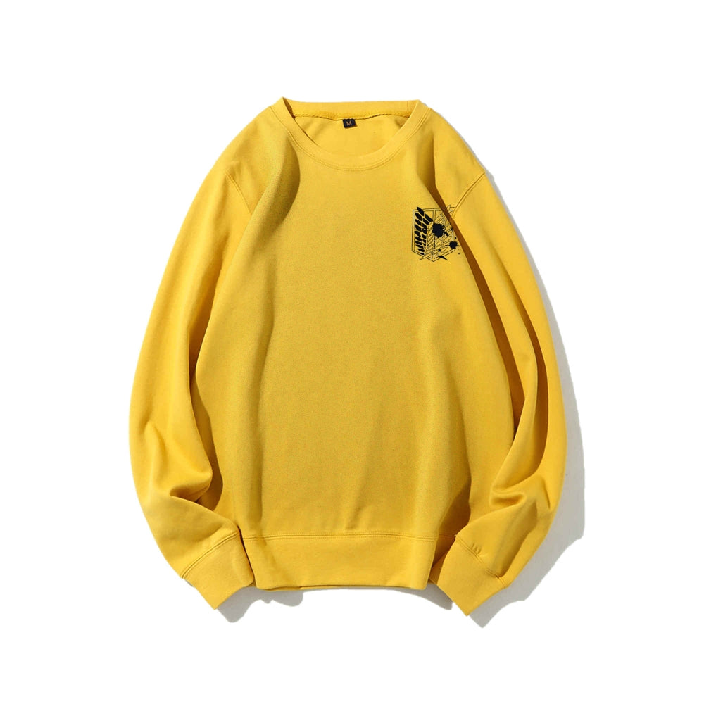 Attack on Titan Cotton Unisex Round Neck Anime Sweatshirt