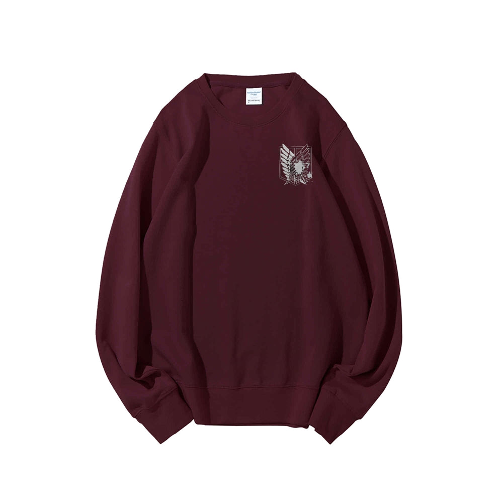 Attack on Titan Cotton Unisex Round Neck Anime Sweatshirt