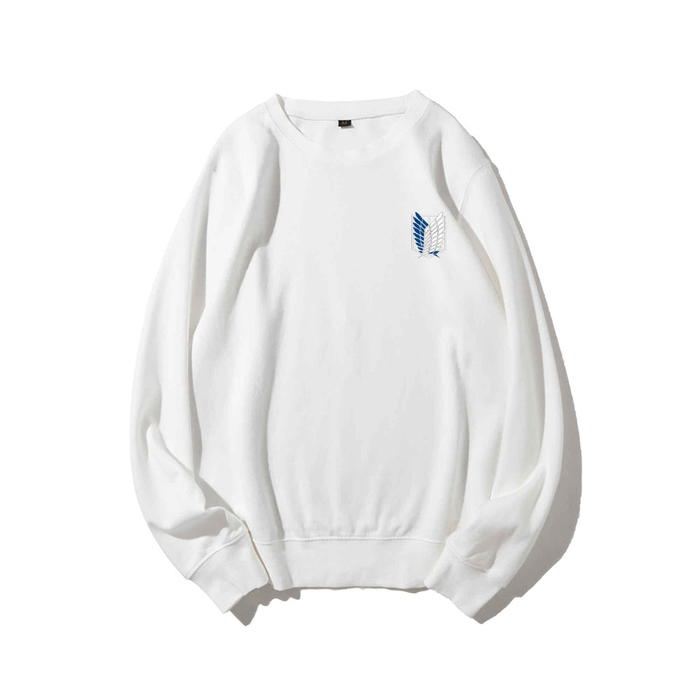 Attack on Titan Cotton Unisex Round Neck Anime Sweatshirt